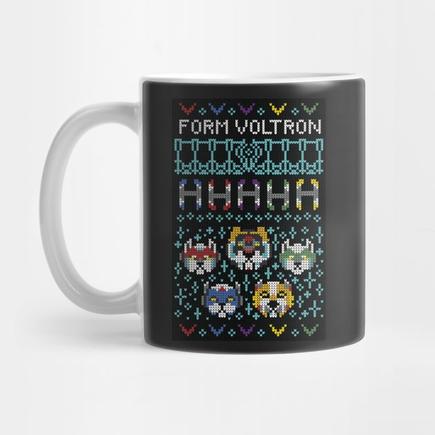 Ugly Voltron Holiday Sweater by Soft Biology